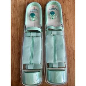 Tumbler accessory set fits 40 FL oz green color